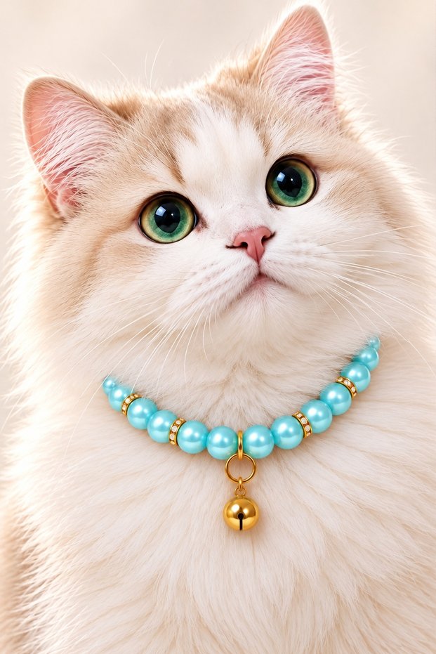 Blue Cat Collar – Aesthetic and Cute Rattling Cat Collar