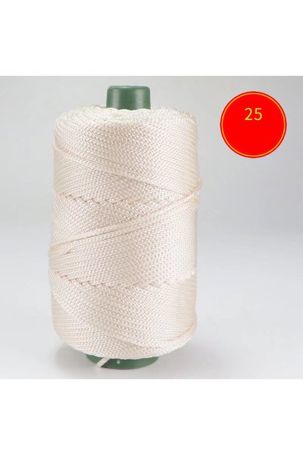 25 meter white 225g Lightweight Ice Silk Thread Handcrafted for Summer Cool Hats, Sun Hats, Storage