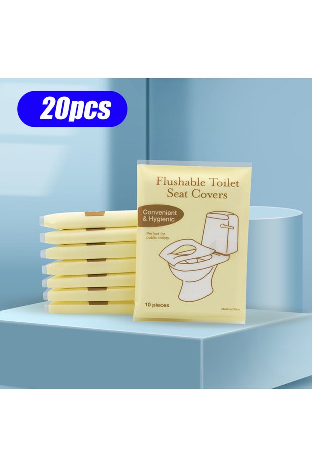 ZX-MTD-20PCS Biodegradable Disposable Toilet Seat Cover Disposable Toilet Seat Cover Portable Travel