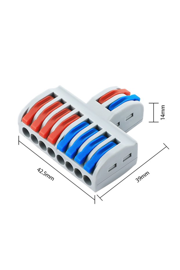 2 IN 8 OUT STONEGO 2 In 4/6/8 Several Out Quick Wiring Connector Universal Splitter Wiring Cable Pus