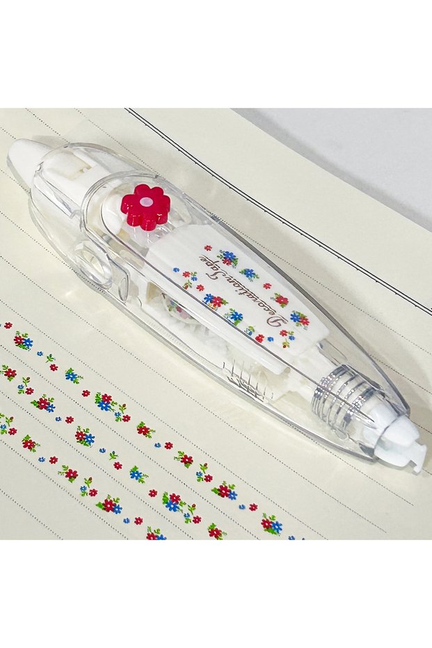 flower Patterned DIY Decorative Ribbon for Handbooks Diary Highlighting Points Suitable for Crafting