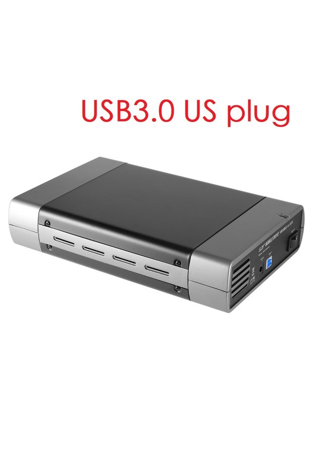USB3.0 US plug 5.25 inch USB 2.0/USB 3.0 SATA External Optical Drive Case Enclosure Box Adapter For