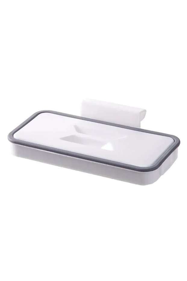 WHITE Garbage Hanging Bag Kitchen Trash Storage Rack Bag Hook Scouring Pad Dry Shelf Holder Kitchen