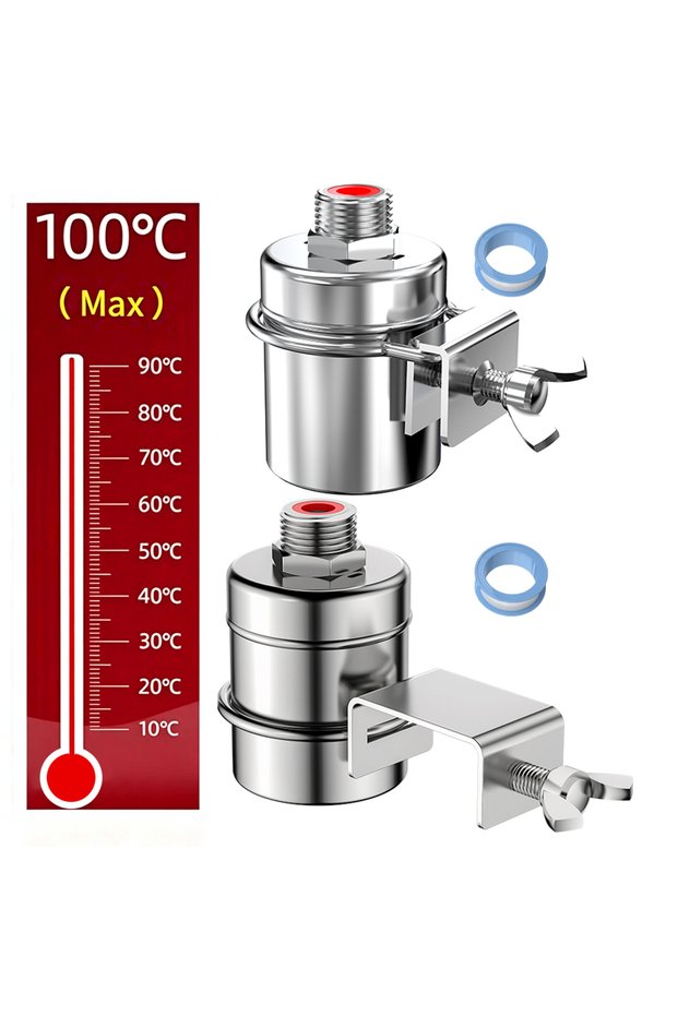 DN15 Wide Clip Automatic Water Level Controller Stainless Steel Float Ball Valve for Water Tanks and