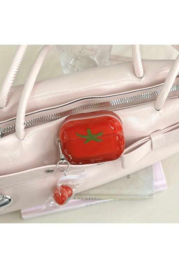 Airpods 4 Jm [Jm] Niche cute semi-transparent tomatoes are suitable for airpods 4th generation bluet
