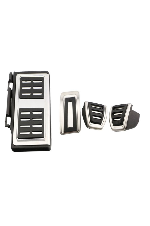 MT 4 pcs Car Pedal Sport Fuel Brake Dead Pedal Cover Set DSG for Seat Leon 5F MK3 for Skoda Octavia