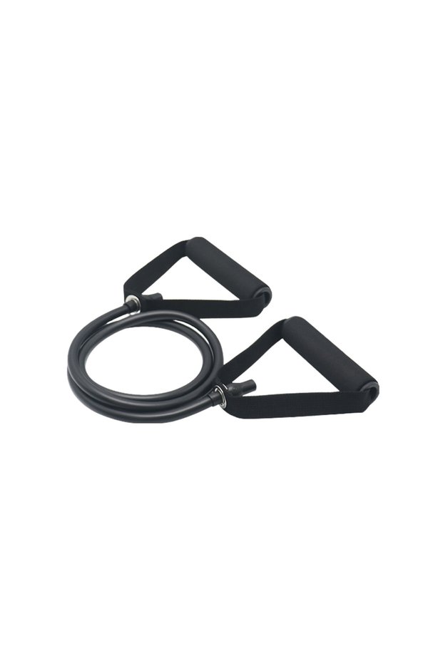 Black Resistance Bands With Handles, Exercise Bands, Workout Bands With Handles For Men Women, Stren