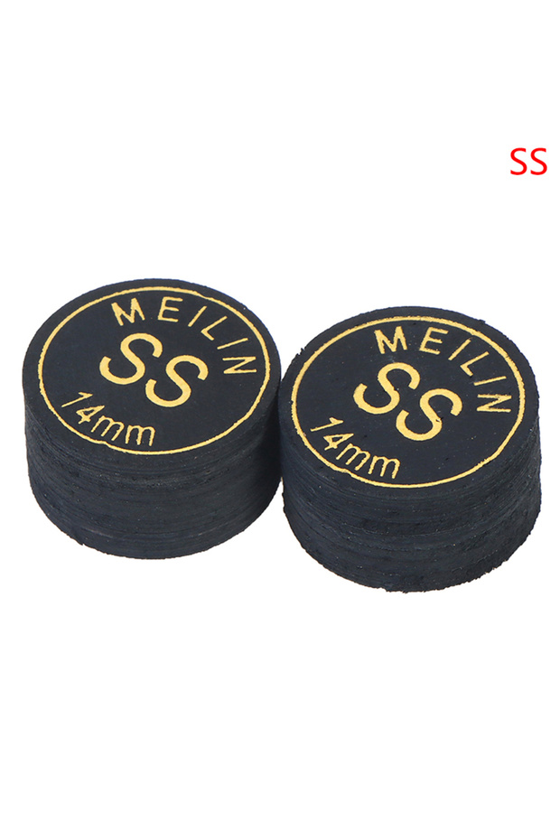 SS 2 Pcs/lot 14mm Japanese Multi-Ply Heads Black Gold Professional Fancy Nine-Ball Cue Head Snooker