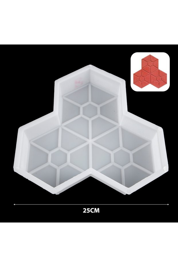 One Size DIY Maple Leaf Path Maker Concrete Molds Garden Pavement Road Paving Brick Mould