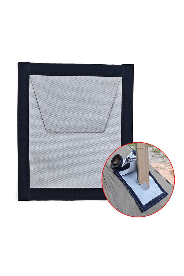 Double layer Hot Tent Stove Jack / Fire Resistant Anti-Scald / Fire Stove Pipe Vent Pipe Protect Rin