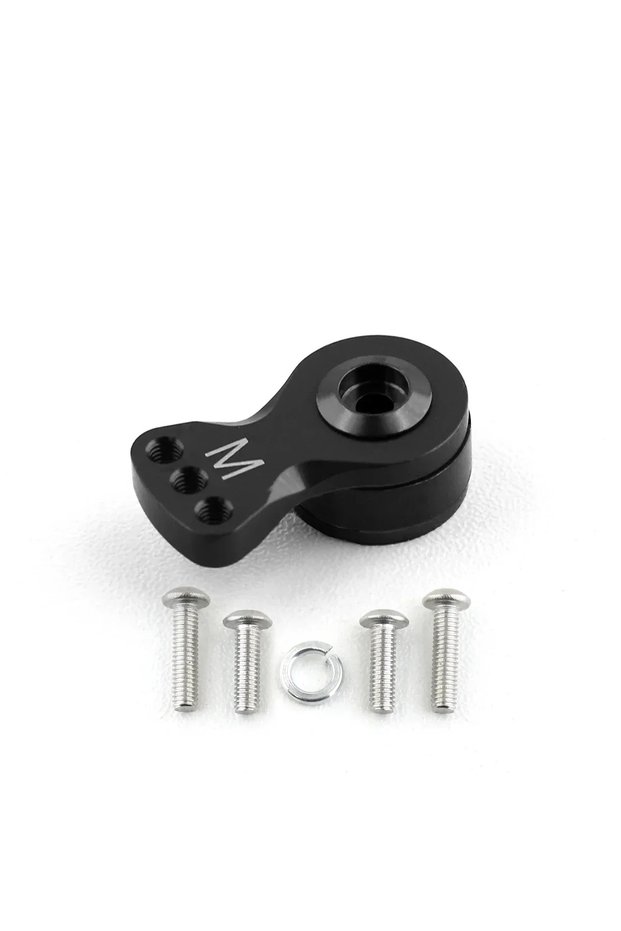 M Black 25T Metal Servo Saver Arm Horn for TRX-4 SCX10 1/10 RC Cars, Adjustable, Durable Upgrade Par