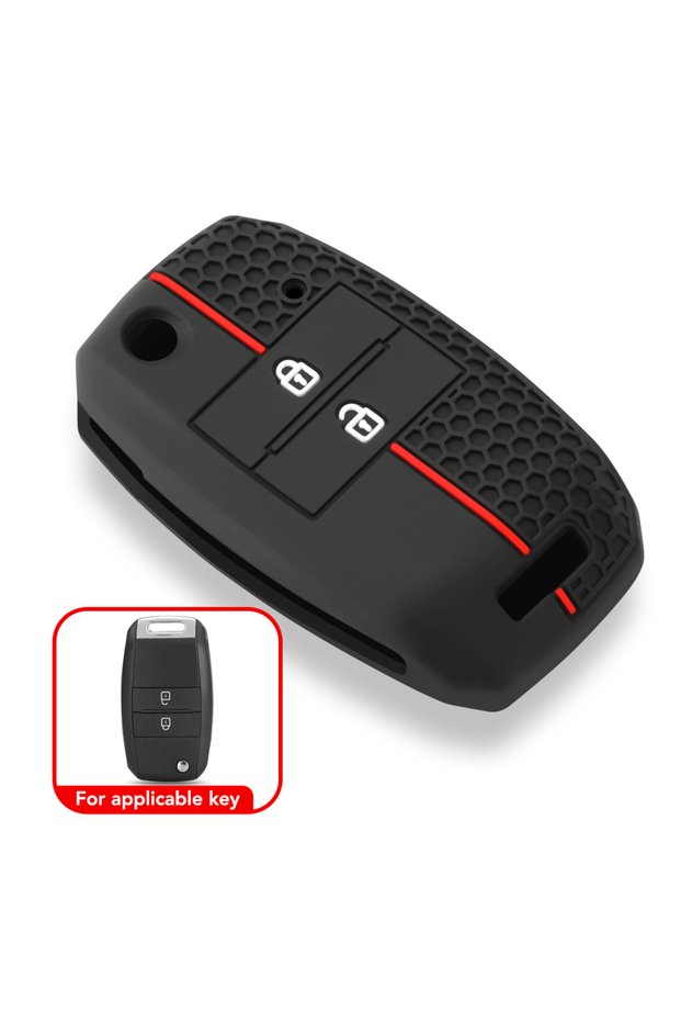 2 button Silicone Car Key Case Cover Shell Fob for KIA RIO 3 K2 K3 K4 K5 Sportege Picanto Optima Sou