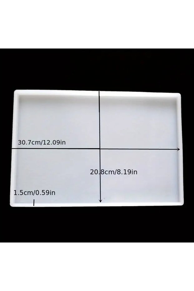 02 1pc Thicken Large Size Rectangular Square Mold Epoxy Resin Casting Molds For DIY Making Tray