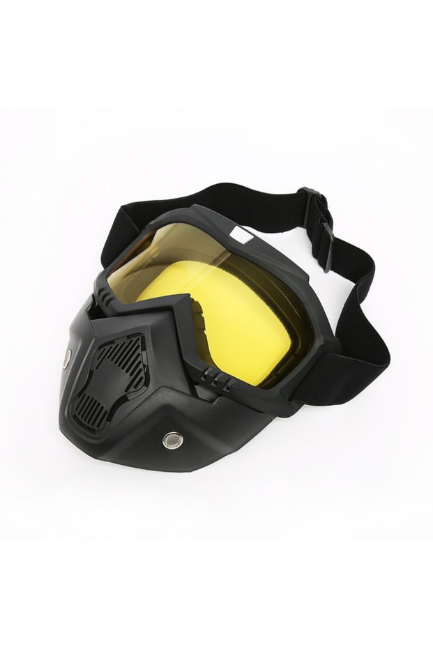 Yellow-lens Goggles Full Face Hd Transparent Fog-proof Sand-proof Electric Welding Protective Glasse