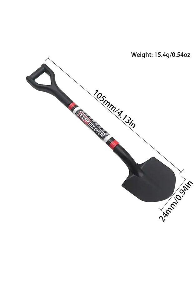 1-10 1/10 1/18 1/24 RC Metal Shovel Decor for Axial SCX10 TRX4 TRX4M D90 RGT Traxxas - Alloy Upgrade