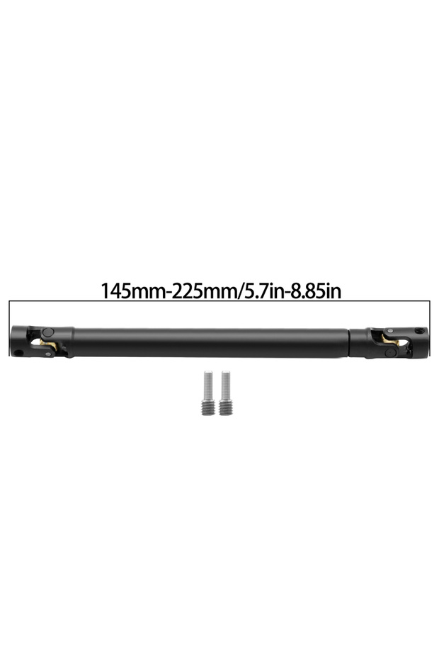 Black-L145MM MYHRC Steel Heavy-Duty Drive Shaft for 1/10 RC Car Crawler Axial SCX10 90046 AXI03007 W