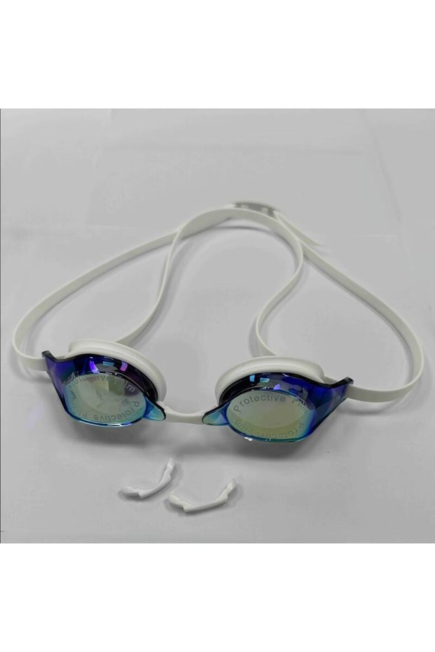 JM-White Hot Selling Adult Anti-fog Swimming Goggles Customized Logo Waterproof Silicone Swimming Go