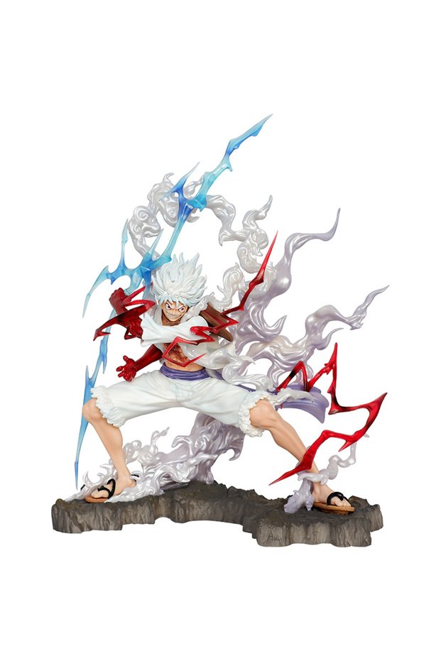Bandai No box 28cm One Piece Figure Sun God Gear 5 Nika Luffy Action Figure GK Thunderbolt Monkey D