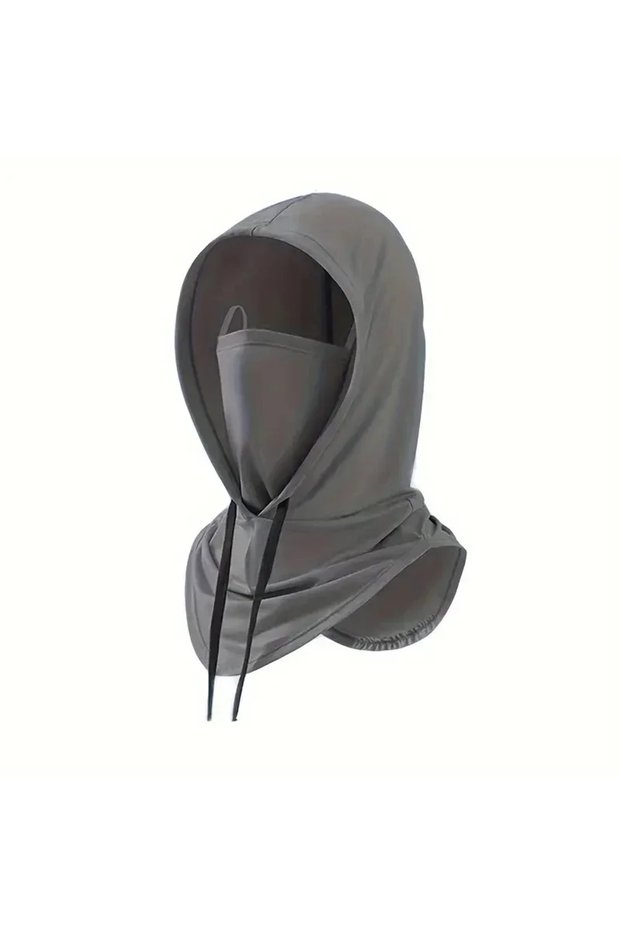 Dark Grey Summer 360 Degree Lightweight Cooling Hood Sun Protection Shroud Mask for Outdoor Activiti
