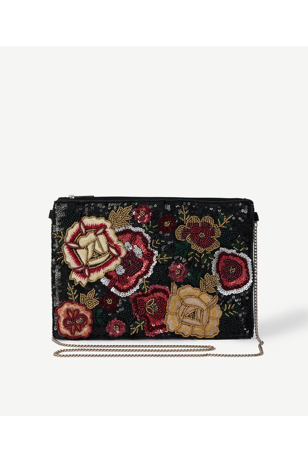 Floral Patterned Embroidered Portfolio