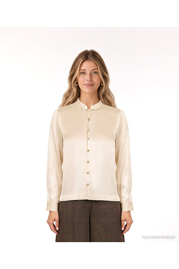 قميص هاكمي عادي بأكمام طويلة