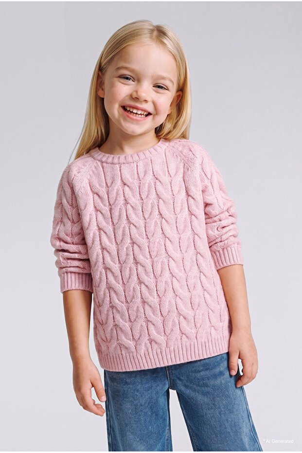 Hair Braid Basic Sweater Baby Girl (26 Au)