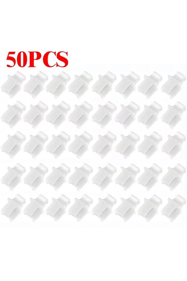Clear-50PCS 10-50Pcs RJ45 Dust Cap Connector Dust Cover Plug Protector Plugs Hub Port For Laptop/Com