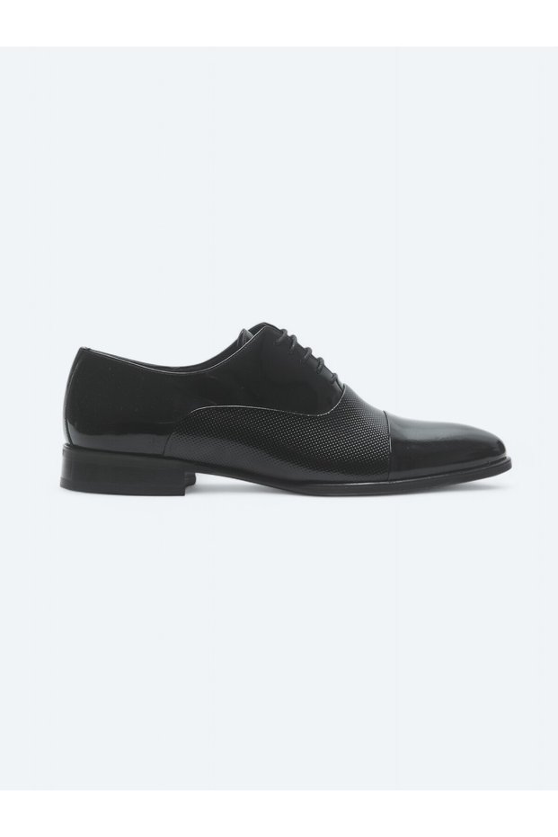 Black Patent Leather Classic Tuxedo Shoes