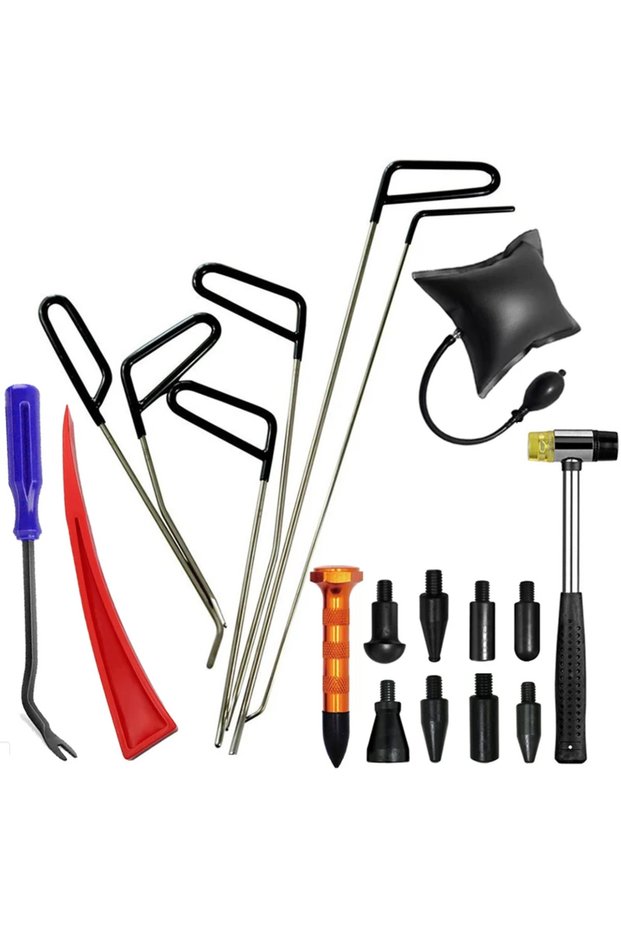 Style 1 (20 pcs) Car Body Dent Repair Hook Robs Removal Tools Door Dings Removal Crowbar Kit for Hai