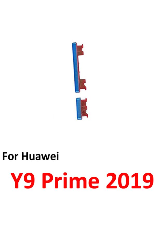 Blue Button Phone Power Volume Button For Huawei Y9 Prime 2019 New On Off Up Down Key Internal Flex