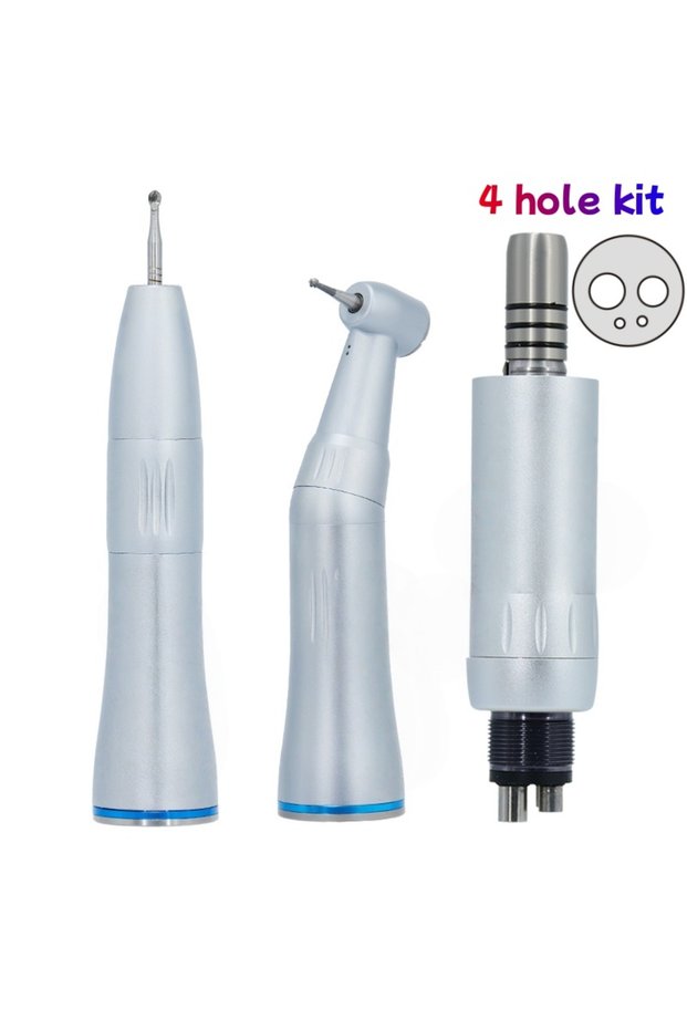 4 hole kit 1PC Dental Low Speed Handpiece Inner Water Spray Contra Angle Straight Handpiece 2 4 Hole