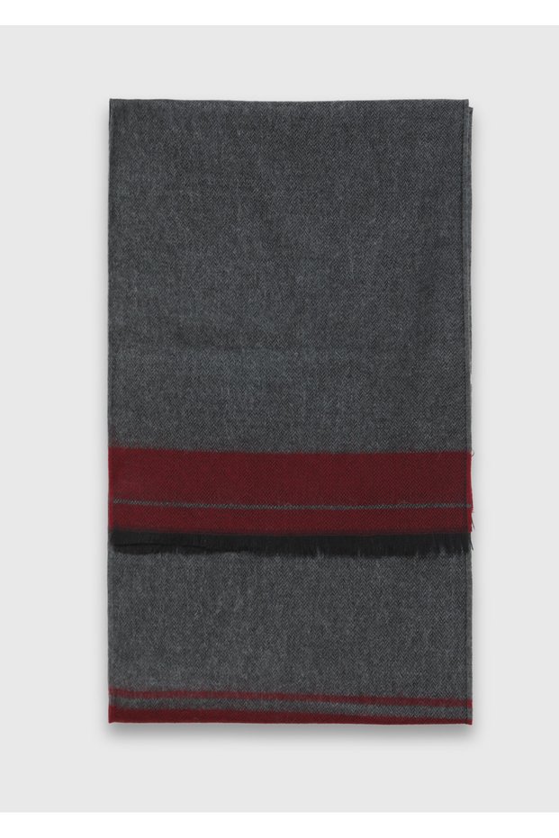 Gray 65% Acrylic, 35% Wool Kaşkol
