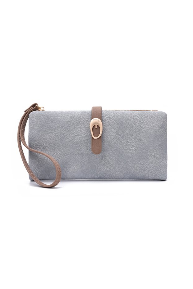 Elegant Women's Wallet with Stylish Buckle Design