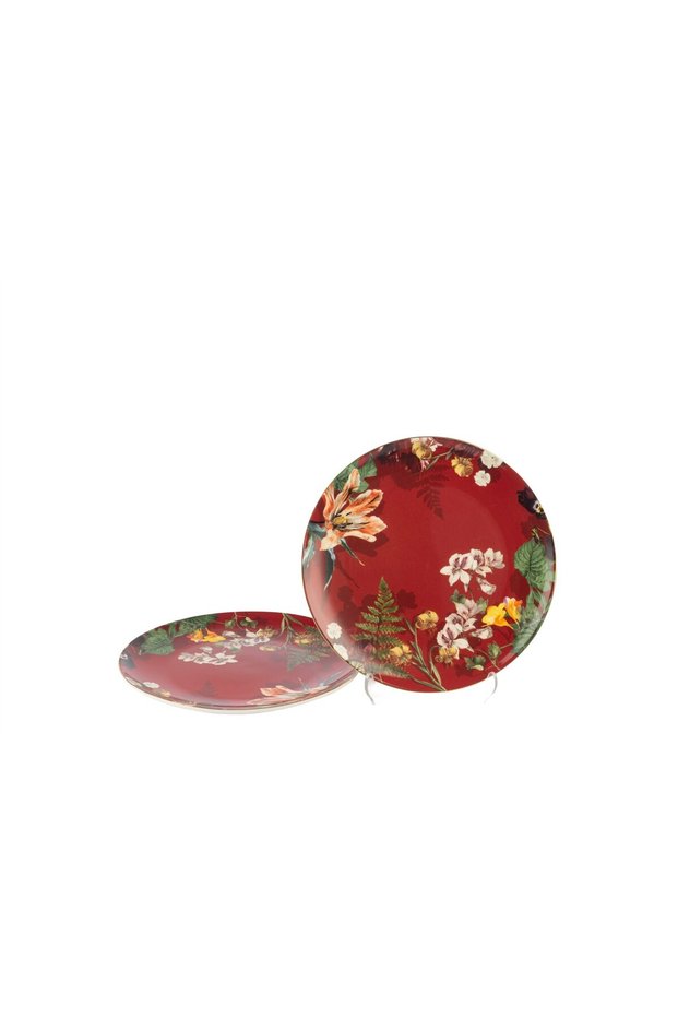 La Maison 2-Pack Burgundy Dessert Plate 20cm