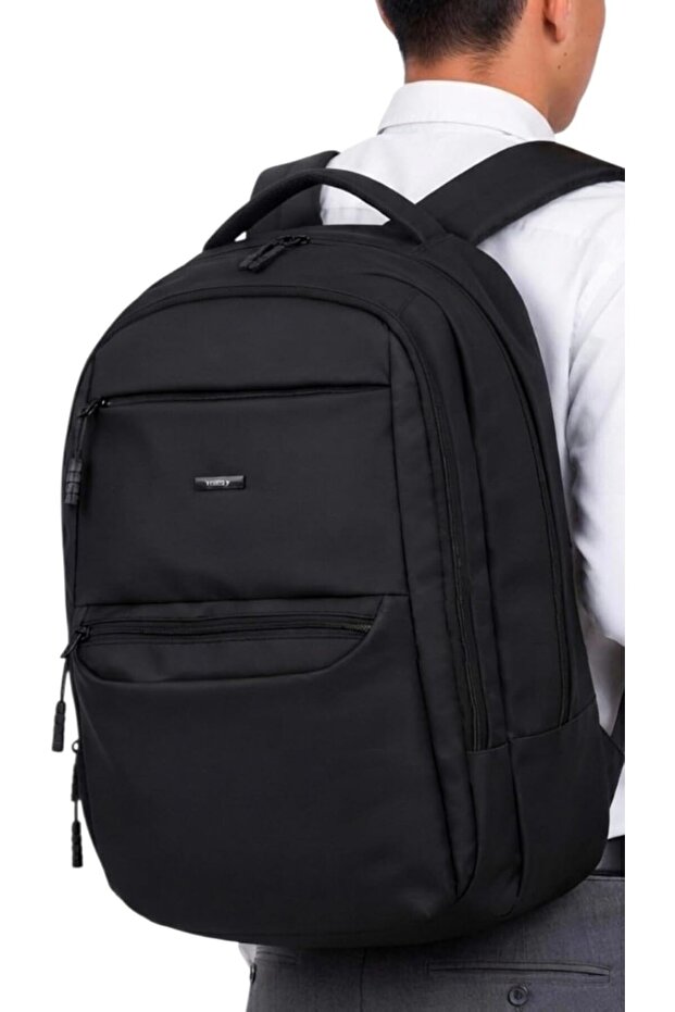 Lightweight Water Resistant School Backpack for Kids and Teens, School Bag, Durable, Unisex, Black/Grey