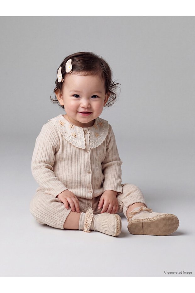 Sparkling Choices from Shining Store Bebe Roba Collar Baby Girl Jumpsuit