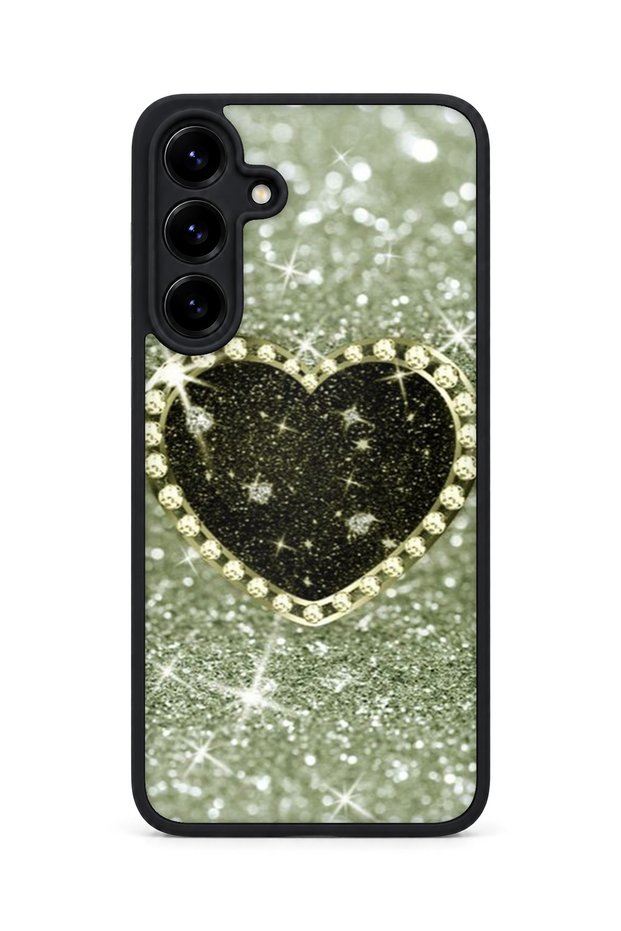 Samsung Galaxy S25 Plus Compatible Printed, Matte Black, Soft Silicone, Protective, Shock-Absorbing Cover, Case