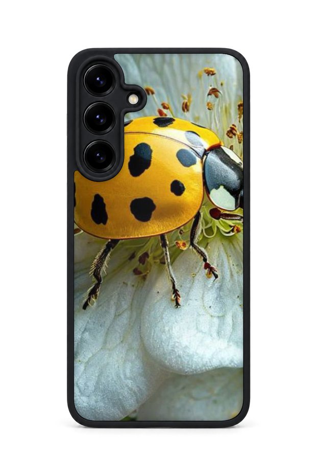 Samsung Galaxy S25 Plus Compatible Printed, Matte Black, Soft Silicone, Protective, Shock-Absorbing Cover, Case