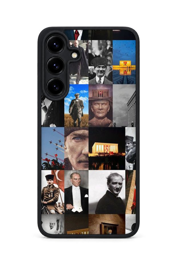 Samsung Galaxy S25 Plus Compatible Printed, Matte Black, Soft Silicone, Protective, Shock-Absorbing Cover, Case