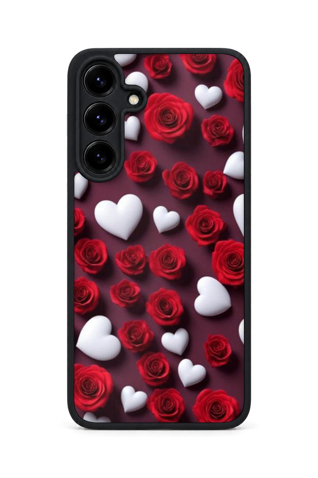 Samsung Galaxy S25 Plus Compatible Printed, Matte Black, Soft Silicone, Protective, Shock-Absorbing Cover, Case