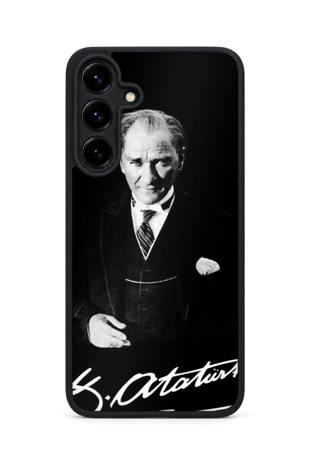 Samsung Galaxy S25 Plus Compatible Printed, Matte Black, Soft Silicone, Protective, Shock-Absorbing Cover, Case