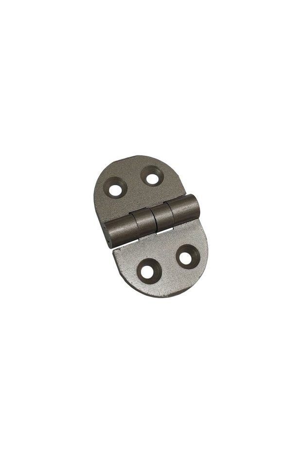 20 Pieces of Aluminum Oval Hinge 25X39 mm - Non-Directional, Stylish, Lightweight and Durable Cabinet, Board, Door Hinge
