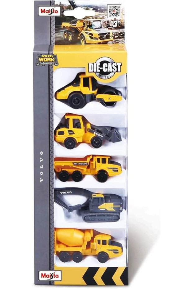 Volvo construction 5 pack diecast model