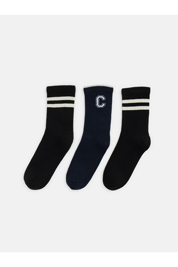 Rmz Gi̇yi̇m Farkiyla 3-Pack Boys' Socks