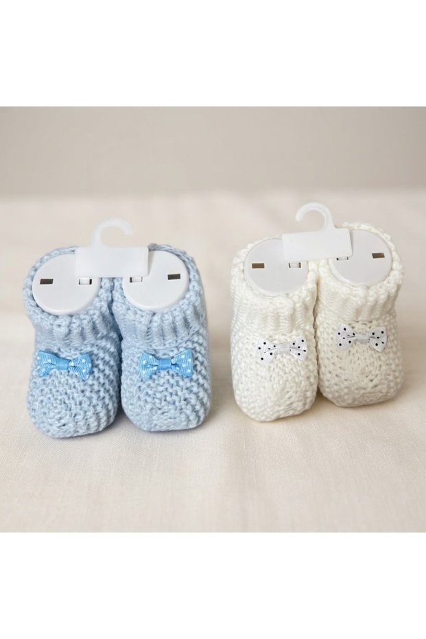Baby Booties Knitted 2 Pieces