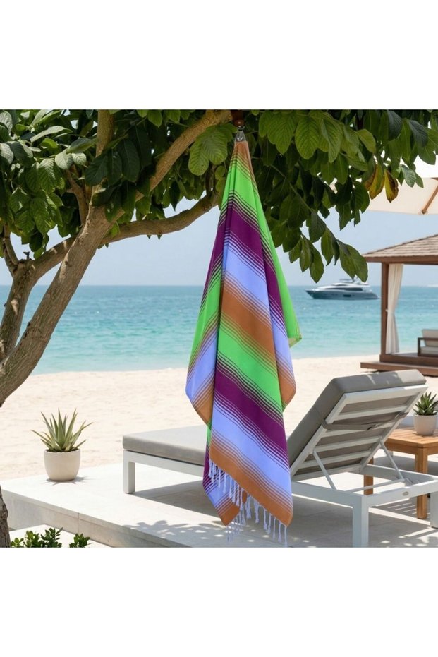 Amazigh Multicolor Beach Towel 1