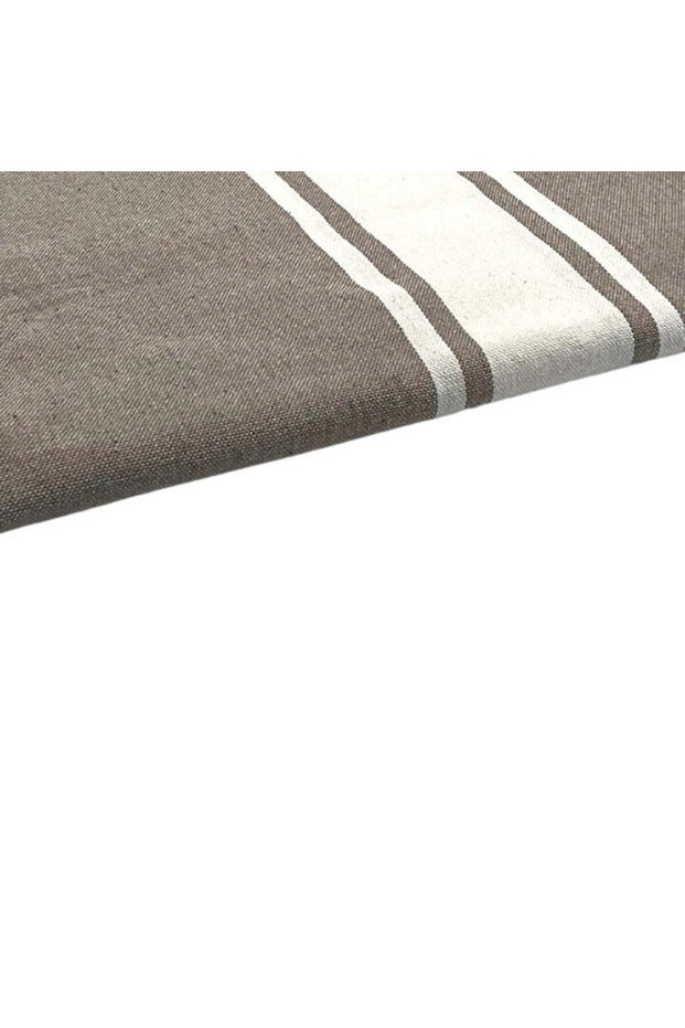 Classic Beach Towel Pink Grey Brown - 100% Recycled Cotton Fouta 200 x 100 cm