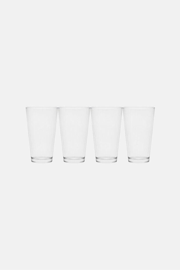 4 Pieces Simple Home Cooler Glasses Set, Transparent