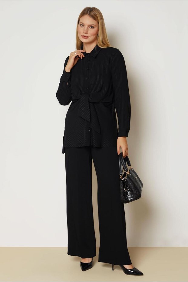 Set with Trousers and Binding Details 47095
