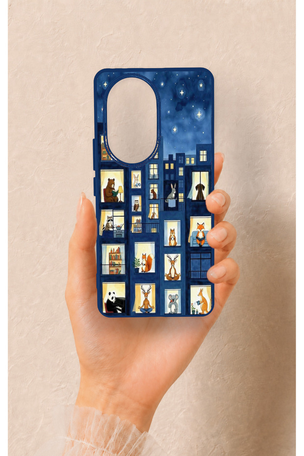 Honor 200 Pro 5g Compatible Starry Apartment Pattern Silicone Case